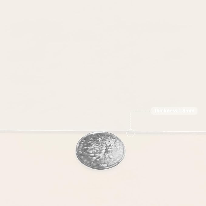 Zinkooat Leather Desk Mat,1.8mm Thick,12x66 Inch Desk Cover,Desk Protector Mat,Dresser Cover Top,Desktop Cover,Dresser Cover Top for Bedroom,Table Protector Mat(White+White,12×66)