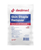 Dealmed Sterile Staple Removal Kit, Includes Staple Remover and Gauze Sponge, Staple Removal Tool Single-Use Kit, Ideal for Hospitals and Clinics (10 Kits)