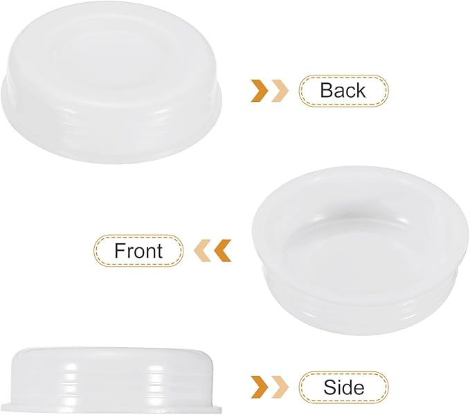 PATIKIL 100 Pcs Mailing Tube Plastic End Caps 1.4" ID PE Round Cardboard Shipping Tube Lids White Protective Poster End Caps for Paper Documents Artwork Storage