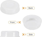 PATIKIL 100 Pcs Mailing Tube Plastic End Caps 1.4" ID PE Round Cardboard Shipping Tube Lids White Protective Poster End Caps for Paper Documents Artwork Storage