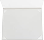 GraduationMall 8.5"x11" Smooth Padded Diploma Cover Certificate Holder White,6-Packs