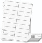 OfficeGear Shelf Edge Barcode Price Ticket Labels 18-up [25 Sheets - 450 Pack] 30x105mm Custom Printable A4 Card Micro Perforated Non-Adhesive Merchandise Tag with Free Downloadable Design Template