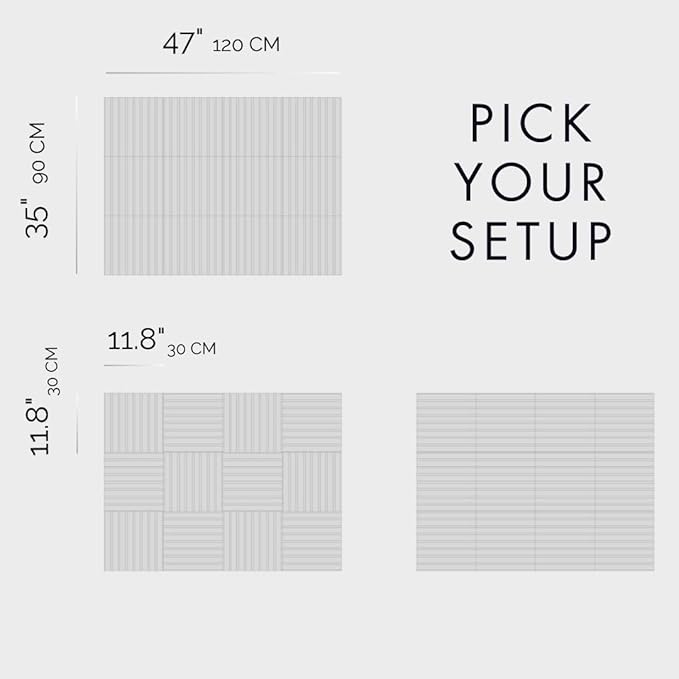 VIVELDA Large Bulletin Board 48"x36" - Office Wall Organizer to Replace your Old Cork Boards for Walls for Office Decor -12-pack Felt Wall Panels to Use in Home Office Decor, Classroom Decor (Avocado)