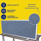 OBEX Acoustical Free Standing Privacy Screen, Cubicle Accessories Desk Privacy Panel, Desk Dividers for Office, Office Furniture Partitions Portable Sound Proof Dividers, 18" x 60", Twilight