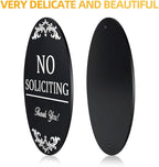 no soliciting sign for front door 4x5 inch No Soliciting Sign for Home Aluminum Outdoor Yard Sign for Home and Front Door (2 Pack)