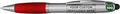 DISCOUNT PROMOS Custom Stylus Ballpoint Pens Set of 100, Personalized Bulk Pack - Black Ink, Great for Office, School, Business, Tradeshows, Events - Red