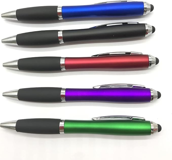 HEYZARDA Personalized Pens with Name Text Icon Logo Engraved for Business Office Custom Ballpoint Pen 50 100 Pcs Optional, Purple