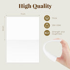 Blank White Cards and Envelopes with Clear Cello Bags, Goefun 100 Pack 5 x 7 Folded Cardstock and A7 Envelopes Self Seal for Invitations, Wedding, Birthday and DIY Greeting Cards
