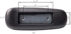 CHAHEKAI Office Chair Arm Replacement, PU Armrest Arm Pads Caps, Univeral 4" Mounting Hole, (Set of 2) Black with Screws Washer and Wrench