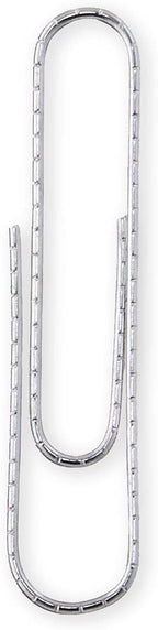 Amazon Basics No. 1 Paper Clips, Nonskid, 1000 Count (10 Pack of 100), Silver