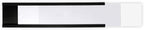 SmartSign Magnetic 'C' Channel Label Holders for Metal Racks and Shelves | 1" x 4" Pack of 25