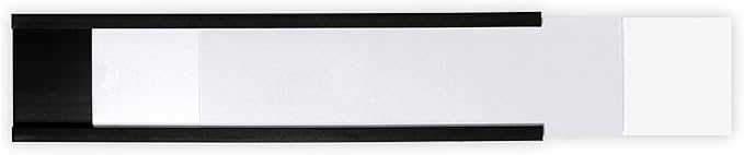 SmartSign Magnetic 'C' Channel Label Holders for Metal Racks and Shelves | 1" x 4" Pack of 25