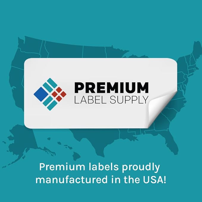 Premium Label Supply Glossy Clear File Folder Labels – 3.4375" x 0.6667" – Laser/Inkjet Compatible – (30 per Sheet) – 30,000 Total Adhesive Labels