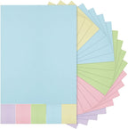 Sinmoe 100 Sheets 5 Shades Cardstock Paper 8.5 x 11 Inches 180gsm Solid Core Printer Paper for Scrapbooking DIY Arts Crafts Making Office Home Supplies (Macaron Series)