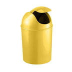 Umbra 1.25 Gallon Mini Waste Can with Removable Swing-Top Lid - Small Garbage Bin for Kitchen, Bathroom, Bedroom, Office - Compact Trash Can Fit Under Tables & Counters - Yellow