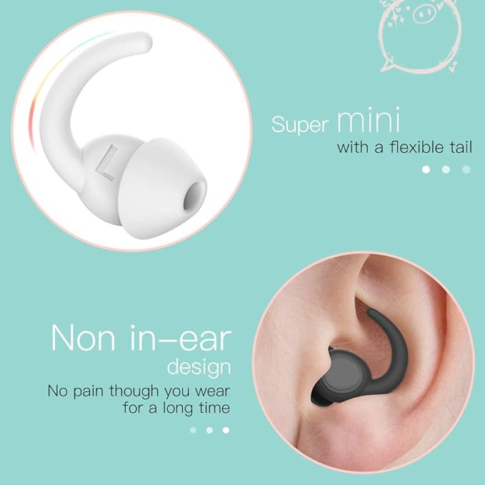 WUTAN Ear Plugs for Sleeping Noise Cancelling 14-38dB, Comfortable Soft Reusable Silicone Ear Plugs Noise Reduction Earplugs for Sleep Concert Work Airplane Travel (earplugsPINK3, S/L)