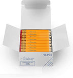 Nikola Works Mini Golf Pencils With Erasers - 96 Count - Classic Pre-Sharpened #2 HB American Pew Pencils Standard Hex Shaped Bulk Pack