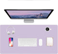 PU Leather Desk Pad Protector Gaming Mouse Pad Non Slip Desk Mat for Keyboard and Mouse Waterproof Desk Writing Pad for Office and Home Desk Accessories(Purple, 23.6 * 11.8)