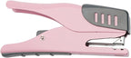 XiowDow Pink Stapler Cute Plier Staplers for Desk Hand Held Desktop Stapler Effortless Heavy Duty Staplers for Standard Staples School Office Supplies Paper Folder