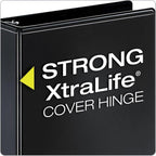 Cardinal 1.5 Inch 3 Ring Binder,Binder for School and Office, Durable D Ring, Assorted Colors, Black, Red, Blue, Green 4 Pack, Holds 375 Sheets (29300)