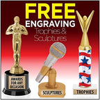 Crown Awards 2.5" Octagon You Make A Difference Acrylic Paperweight Award, Custom Engraved You Make A Difference Trophy, Engraving Included