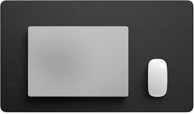 Jotsome Leather Desk Pad Mat, Non-Slip Desk Blotter Pad - Desk Protector for Office, Home, Laptop, and Desktop, Gift for The Holidays (Black, 24" x 14")