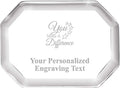 Crown Awards 2.5" Octagon You Make A Difference Acrylic Paperweight Award, Custom Engraved You Make A Difference Trophy, Engraving Included