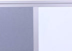 DexBoard 36 x24 inch Cork & Dry Erase Combo Board - Magnetic Whiteboard & Grey Bulletin Board for Office, Home, Classroom | Wall-Mountable with Aluminum Frame & Pen Tray
