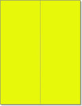 NextDayLabels - 8-1/2 x 11 Neon Color High Light Fluorescent Labels for Laser & Inkjet Printer (Yellow Fluorescent, 4-1/4" x 11" - 2 Per Page | 50 Labels)