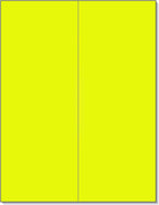 NextDayLabels - 8-1/2 x 11 Neon Color High Light Fluorescent Labels for Laser & Inkjet Printer (Yellow Fluorescent, 4-1/4" x 11" - 2 Per Page | 50 Labels)
