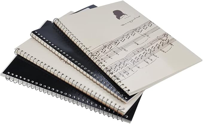 Blank Sheet Music Composition Notebooks 100 Pages Stave Notebook,Musical Notation Staff Notebook,Music Manuscript Paper