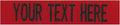 Northern Safari Custom Uniform Name Tapes, Red Fabric, 3.5 Inch Hook Fastener (1 Count)