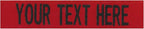 Northern Safari Custom Uniform Name Tapes, Red Fabric, 3.5 Inch Hook Fastener (1 Count)