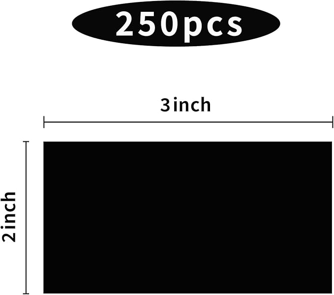 STARLIBOO Colored Labels Stickers 3 x 2 Inch, Rectangle Moving Labels, 250Pcs Removable Square Label Inventory Stickers, Garage Sale Price Stickers, Adhesive Moving Labels for Boxes