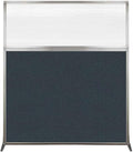 Versare Hush Screen Portable Room Divider | Workstation Wall Divider | Freestanding Privacy Hush Panels | Clear Fluted Windows | Fabric Office Divider Screen | Great for Room Separation