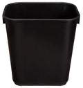 Amazon Basics Small Trash Can, Rectangular Commercial Office Wastebasket, 3 Gallon (Pack Of 6), Black