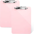 TFDLCG zm 2 Pack Pink A4 Clipboard with Pen Holder,Standard Letter Size,Heavy Duty Clip Boards 8.5x11,Cute Clipboards for Women Kids Students,Nurses, School Office Home Supplies