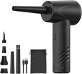 Cordless Air Duster, Rechargeable Electric Compressed Air Blower with 6000mAh Battery, Brushless Motor, Portable Dust Blower with Multiple Nozzles for Electronics, Keyboard, Computer, Outdoor Use