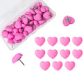 Aoxsie 28pcs Decorative Cute Push Pins Heart Red Thumbtacks Thumb Tacks Pushpins for Bulletin Cork Boards Office Products