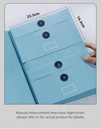 The Life Book Document Organizer - Binder for Important Documents, Document Organizer Foliofor Bills Checks Birth Certificates etc (Pink)