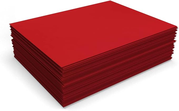 LUXPaper 8.5" x 11" Paper | Letter Size | Ruby Red | 80lb. Text | 250 Qty