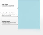 LUXPaper 8.5" x 11" Paper | Letter Size | Pastel Blue | 60lb. Text | 250 Qty