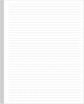Unpunched Line Paper - 100 Sheets/200 Pages Loose Leaf Paper Line Refills, Letter Size, 100gsm, White, 8.5" x 11"