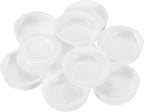 PATIKIL 100 Pcs Mailing Tube Plastic End Caps 1.4" ID PE Round Cardboard Shipping Tube Lids White Protective Poster End Caps for Paper Documents Artwork Storage