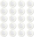 Glass Whiteboard Magnets Round Refrigerator Magnets Dry Erase Board Fridge Rare Earth Neodymium Magnet for Home School & Office (Clear,3 cm) 20 Pack