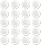 Glass Whiteboard Magnets Round Refrigerator Magnets Dry Erase Board Fridge Rare Earth Neodymium Magnet for Home School & Office (Clear,3 cm) 20 Pack