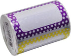 L LIKED 250 Stickers - 3.5" x 2.25"Colors Plain Name tag Labels with Perforated Line for School Office Home (Star - 250 Labels)