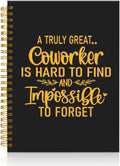 Mhfpl Coworker Funny Spiral 160 Pages Blank Notebook, Coworker Notebook Gifts, Retirement Gifts, Goodbye Gifts (A Truly Great)