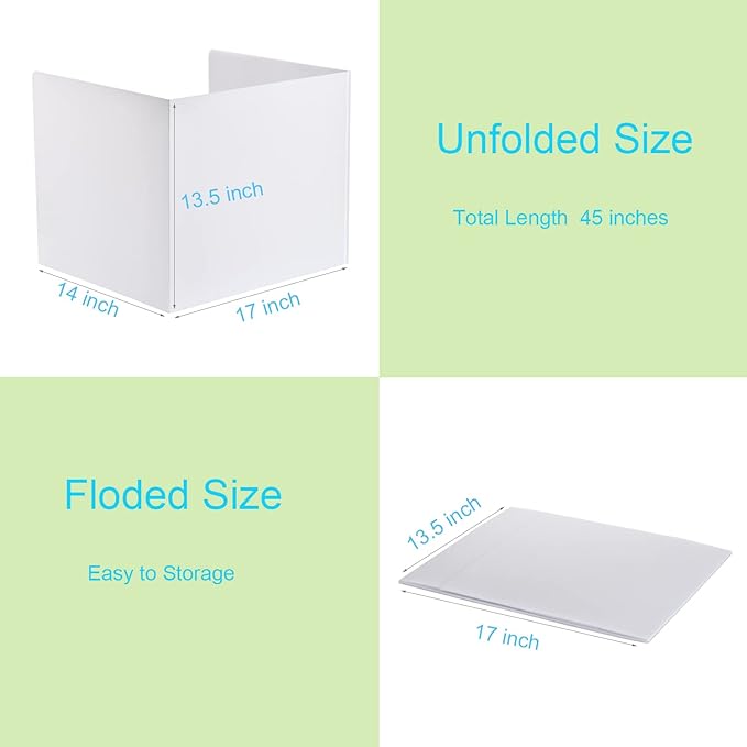 24 Pack Privacy Shields for Student Desks, Privacy folders for Student Testing Desk dividers- Includes Extra Labels