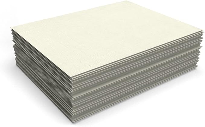 LUXPaper 8.5" x 11" Classic Linen Paper | Letter Size | Natural White | 70lb. Text | 1,000 Qty